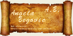 Angela Begović vizit kartica